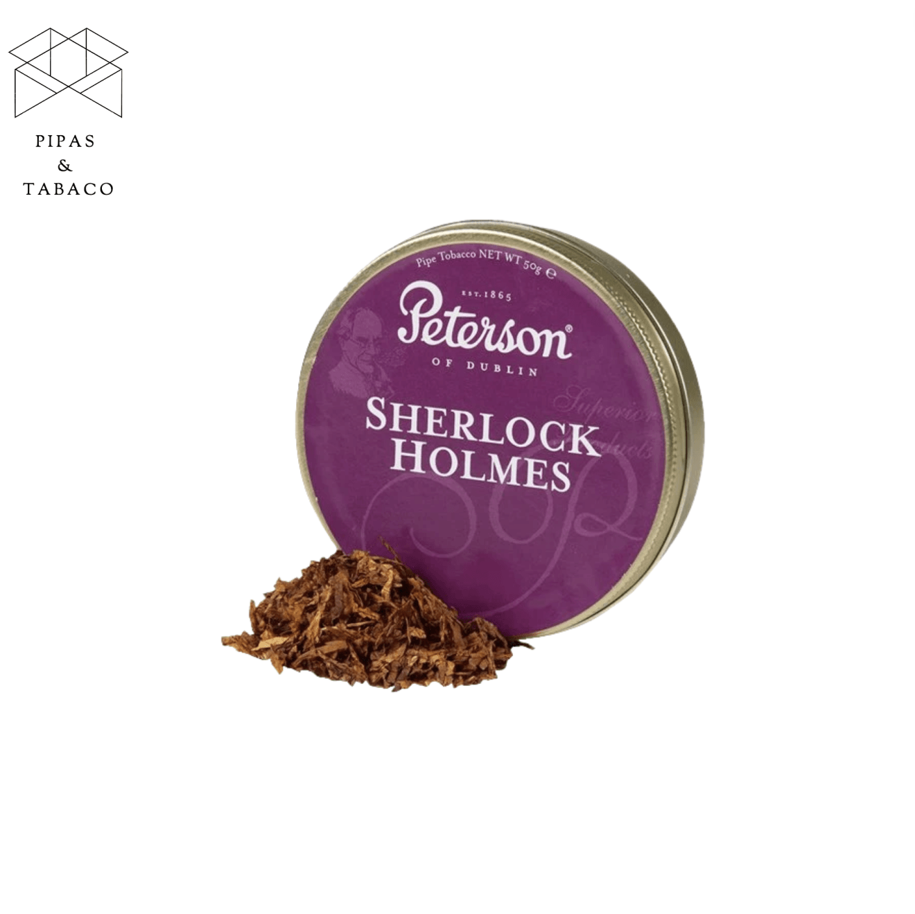 Tabaco Peterson Sherlock Holmes 50g Pipas Tabaco